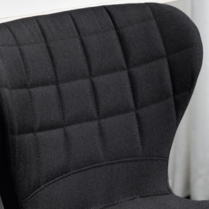 Lot de 2 tabourets de bar – Hauteur réglable – Pivotants 360°