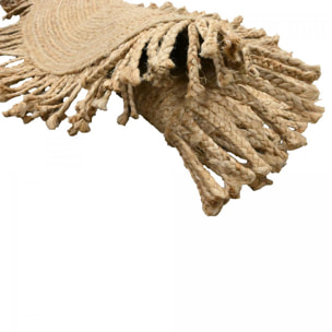 Tapis kilim rond fabriqué à la main en jute TIRA