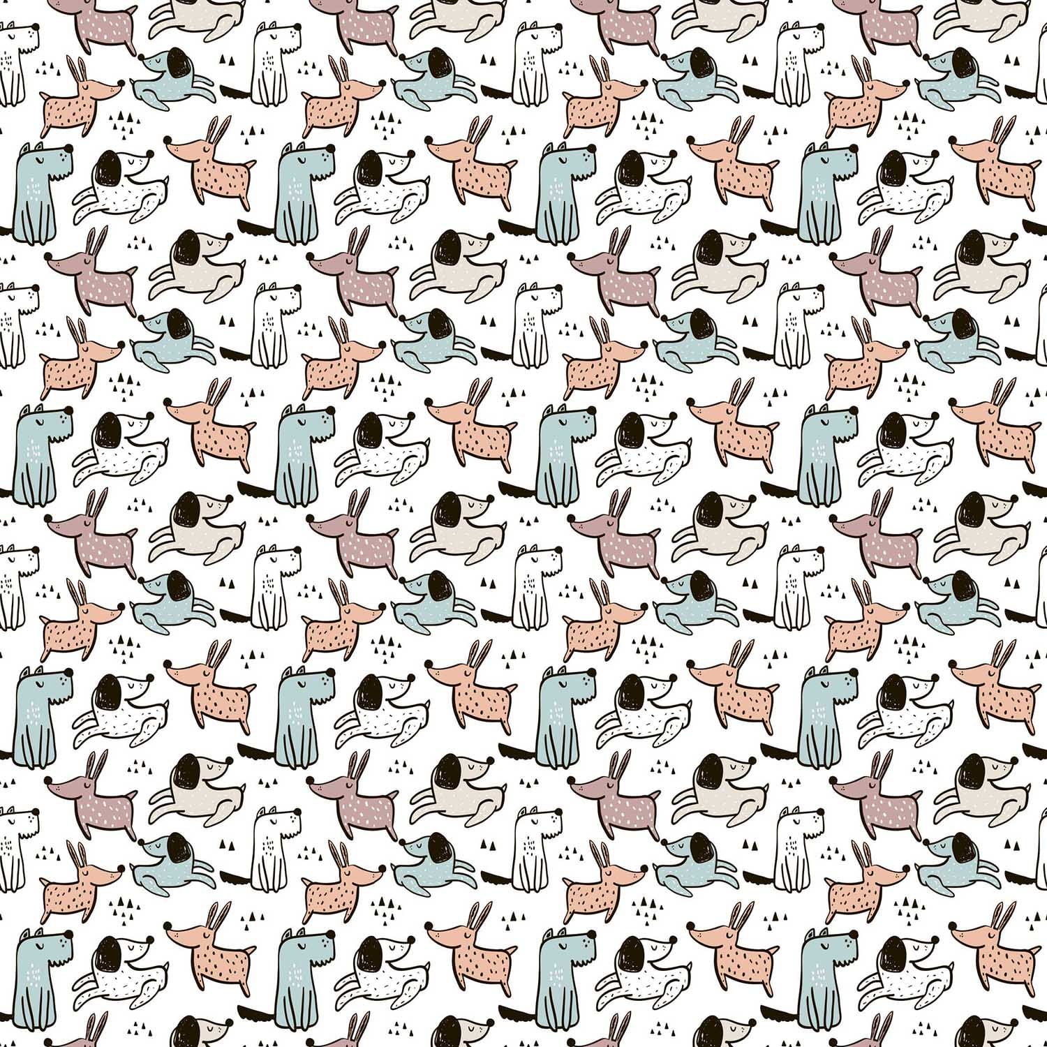 Mascarilla Higiénica - Reutilizable - Estampada - Microfibra - Dogs Kids