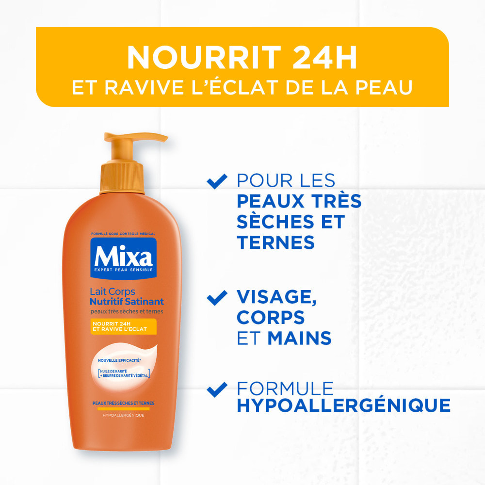 Mixa Lait Corps Nutritif Satinant 400ml