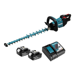 Taille-haie 60 cm 18V LXT - MAKITA - avec 2 batteries 18V 5.0Ah - Chargeur - DUH602RT2