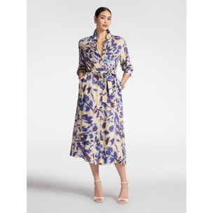 Elena Mirò - Abito chemisier stampato - Viola