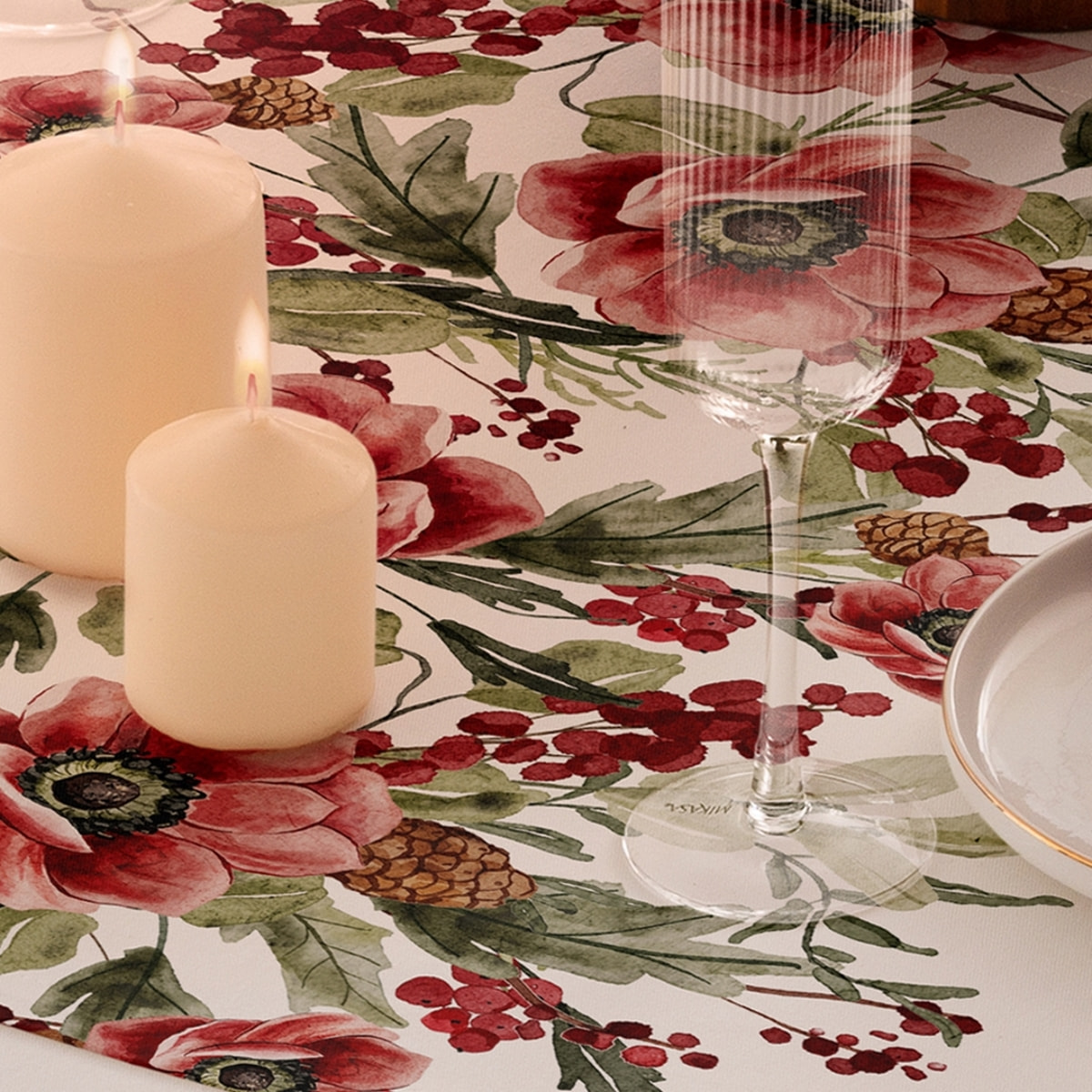 Chemin de table ANGEL ROUGE