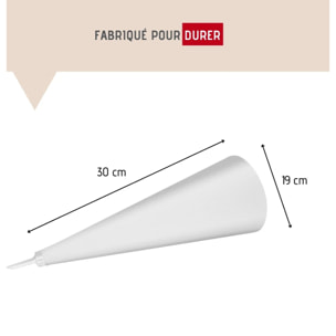 Poche à douille en coton et 4 douilles en plastique 30 cm FM Professional Pâtisserie