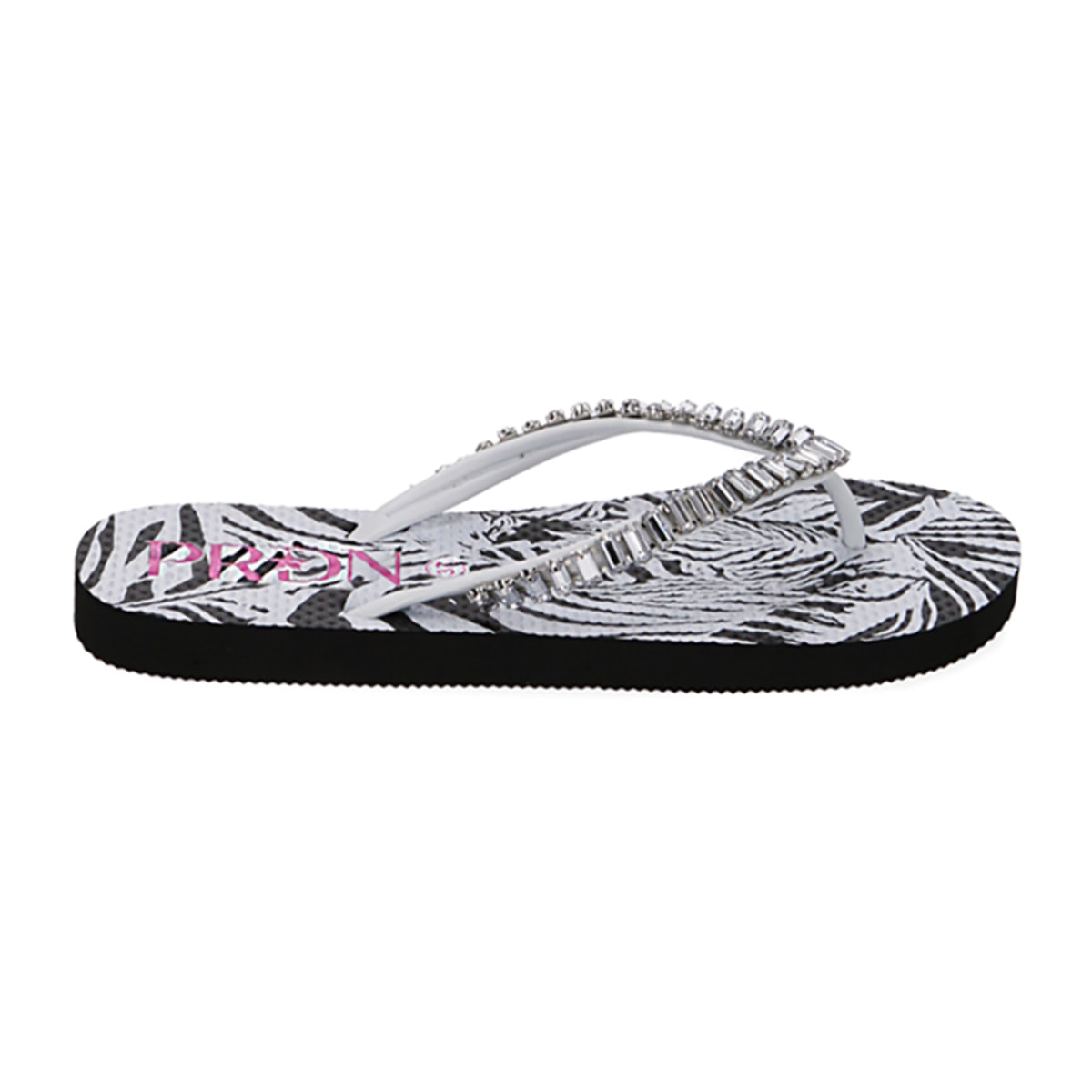 Chanclas de playa de cebra