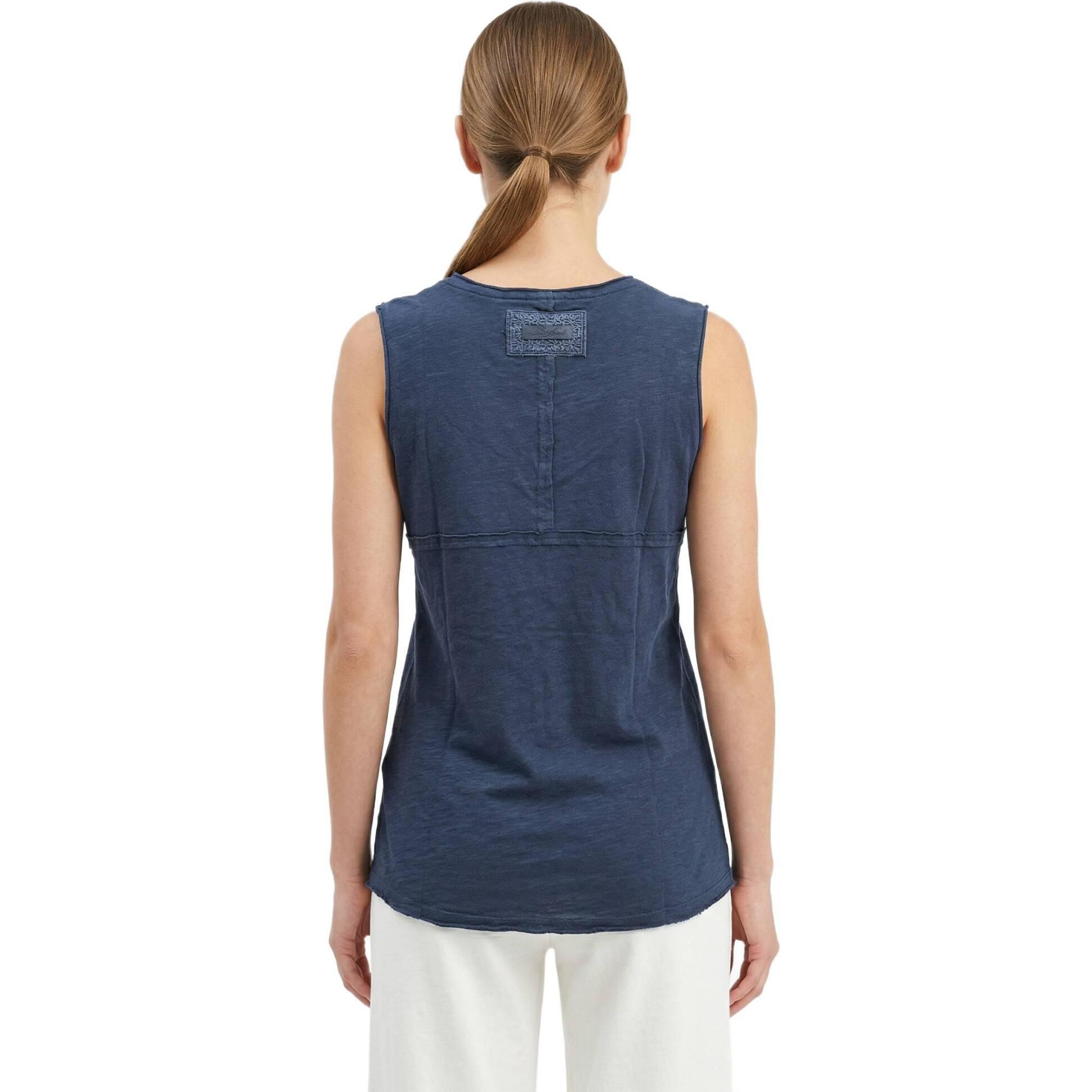 Camiseta sin mangas estilo safari urbano para mujer