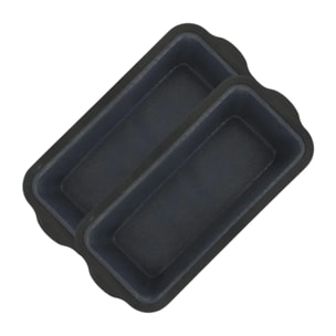 Lot de 2 moules à gâteaux 31,5/14,2 cm en silicone Silicone fibre de verre Silicone fibre de verre Zenker  Silicone fibre de verre