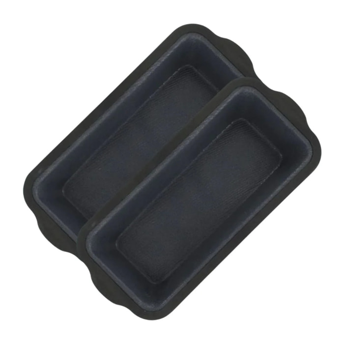 Lot de 2 moules à gâteaux 31,5/14,2 cm en silicone Silicone fibre de verre Silicone fibre de verre Zenker  Silicone fibre de verre