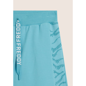 Pantaloni Shorts con Motivo Grafico e Logo FREDDY