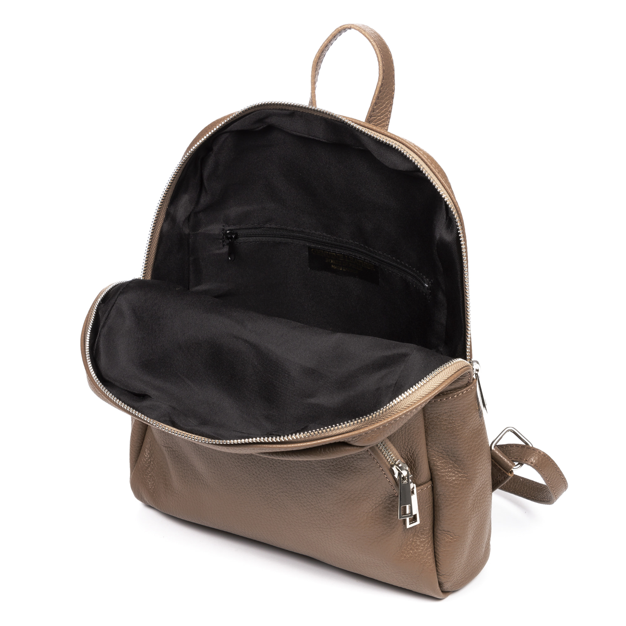 Monastier Bolso mochila Mujer. Piel auténtica Dollaro