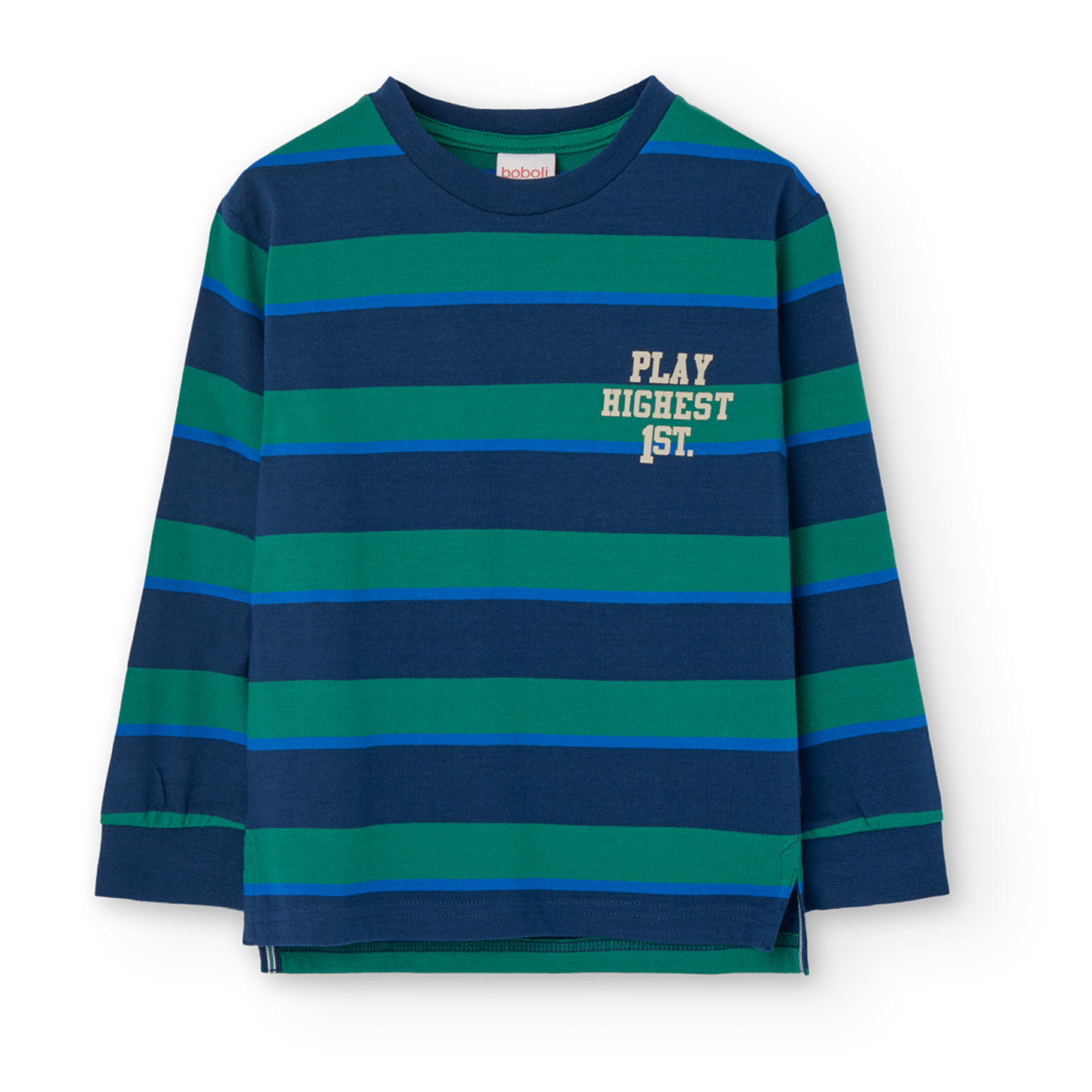 Camiseta punto listada de niño -BCI