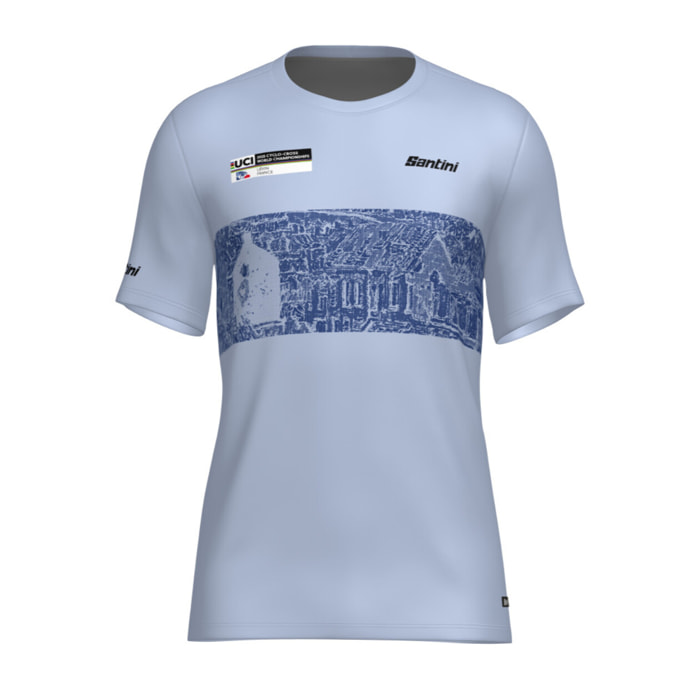 2025 Uci Cyclo-Cross World Championships - T-Shirt - Blu Chiaro - Unisex
