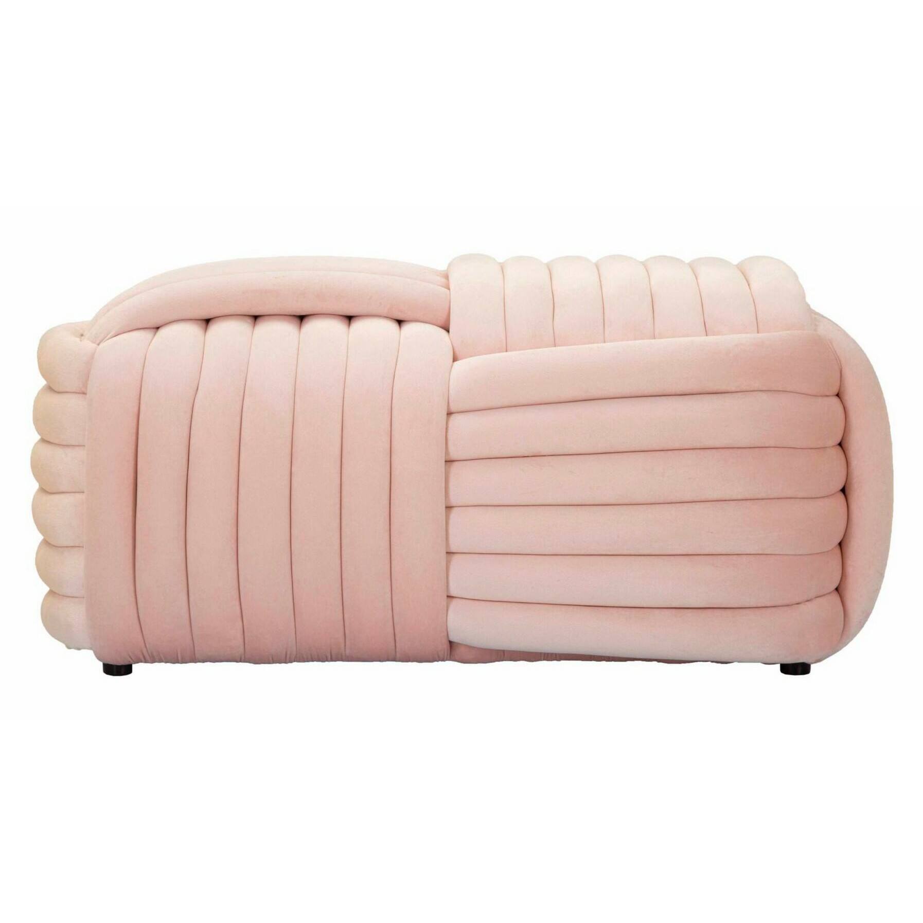 Panca Calcea, Panchina multiuso, Seduta per ospiti, Cassapanca multifunzione, 90x45 h45 cm, Rosa