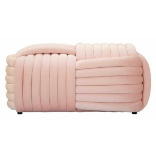 Panca Calcea, Panchina multiuso, Seduta per ospiti, Cassapanca multifunzione, 90x45 h45 cm, Rosa