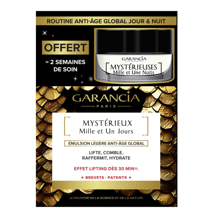 Mystérieux Mille et Un Jours - Coffret Émulsion Légère 30ml + Crème de Nuit 10ml