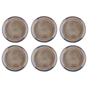 Assiette GENESIS Ø27cm - 6 pièces - Basalte