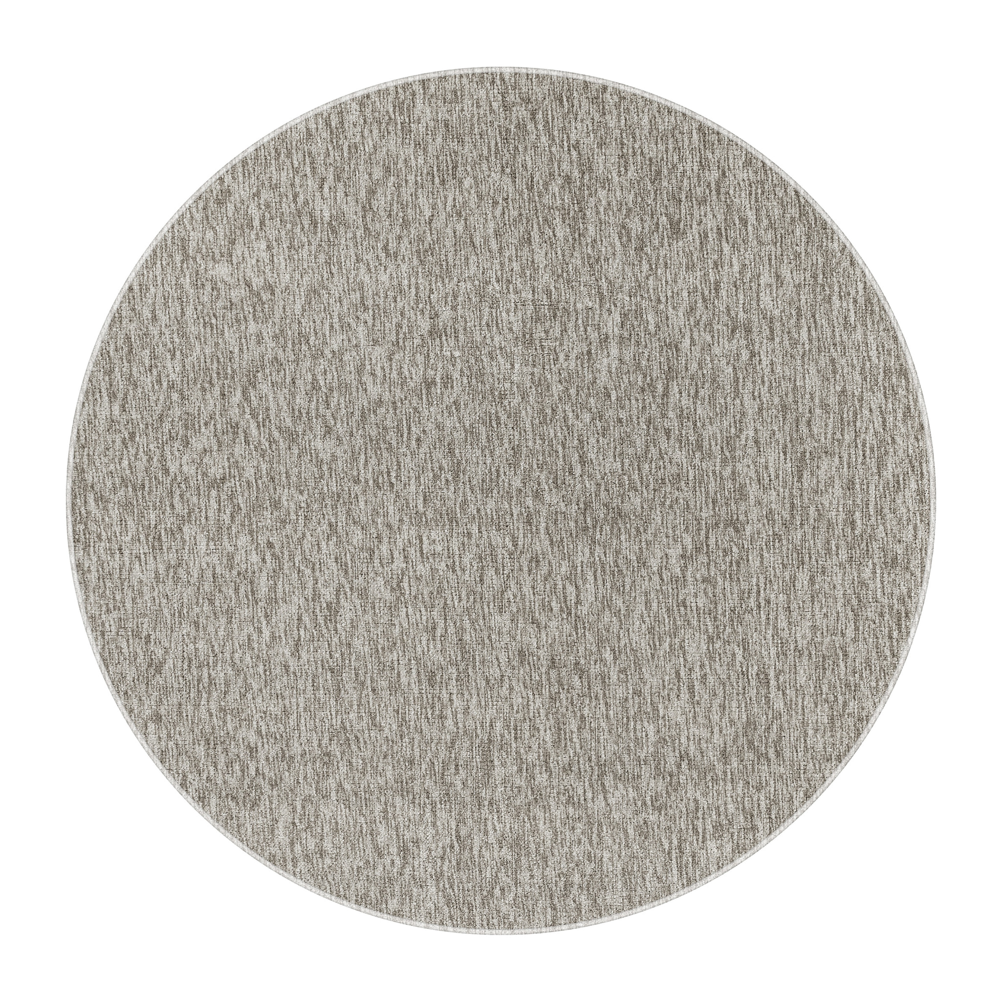 NADOR - Tapis rond de salon moderne Beige