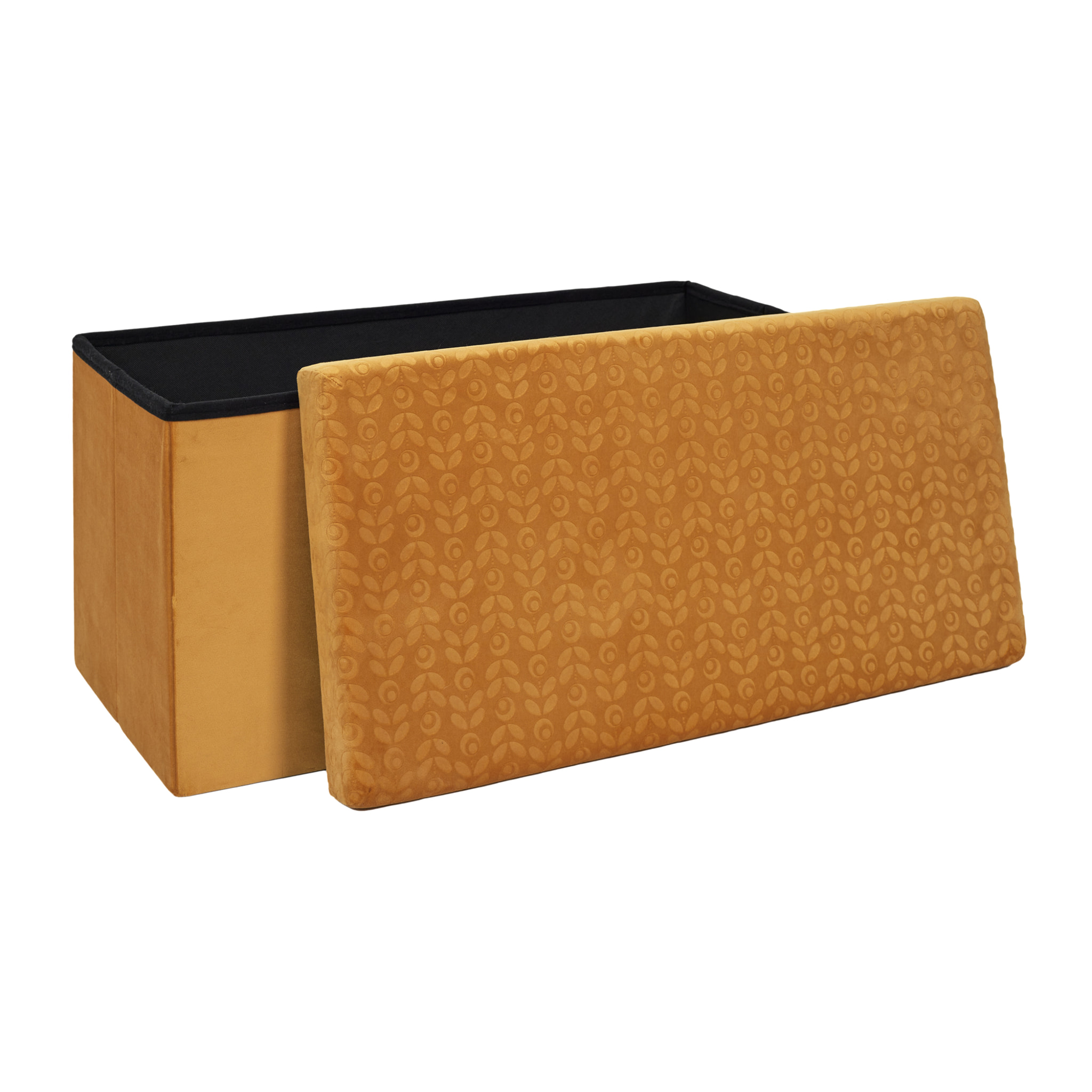 Coffre Banc Pliable Retro Moutarde