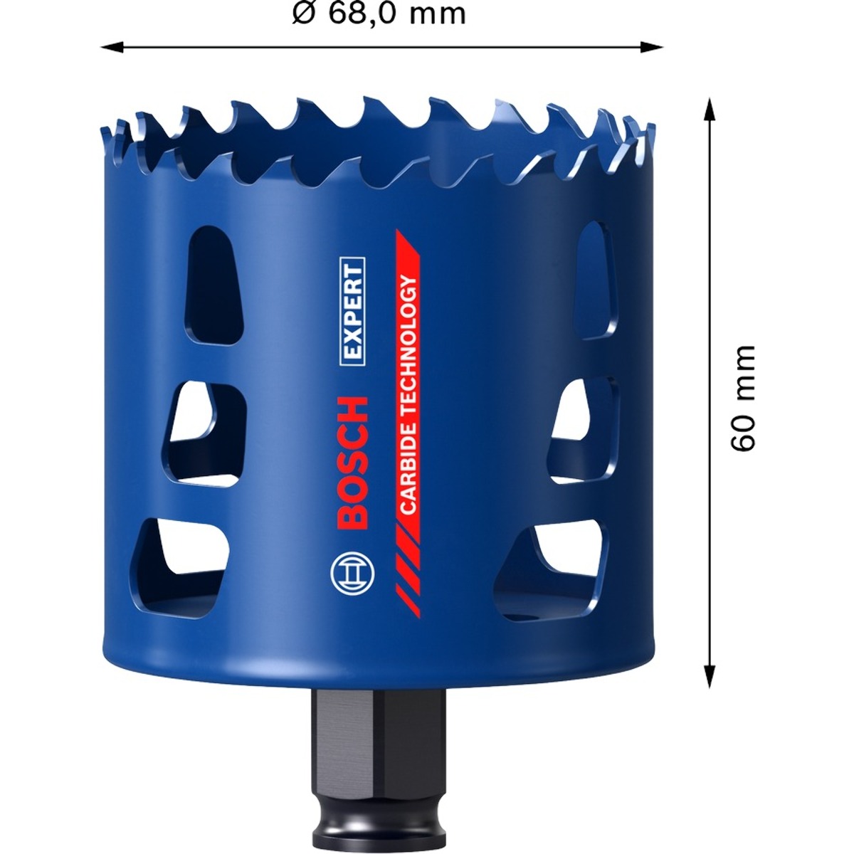 Scie trépan expert carbure multimat D68mm - BOSCH - 2608901894