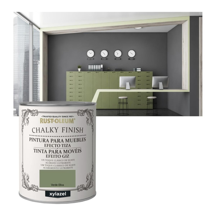 Chalky muebles 750ml oliva lata