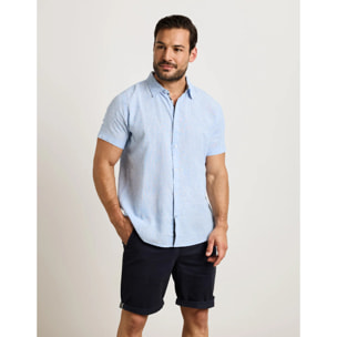 Camisa Manga Corta Azul Claro - Elan