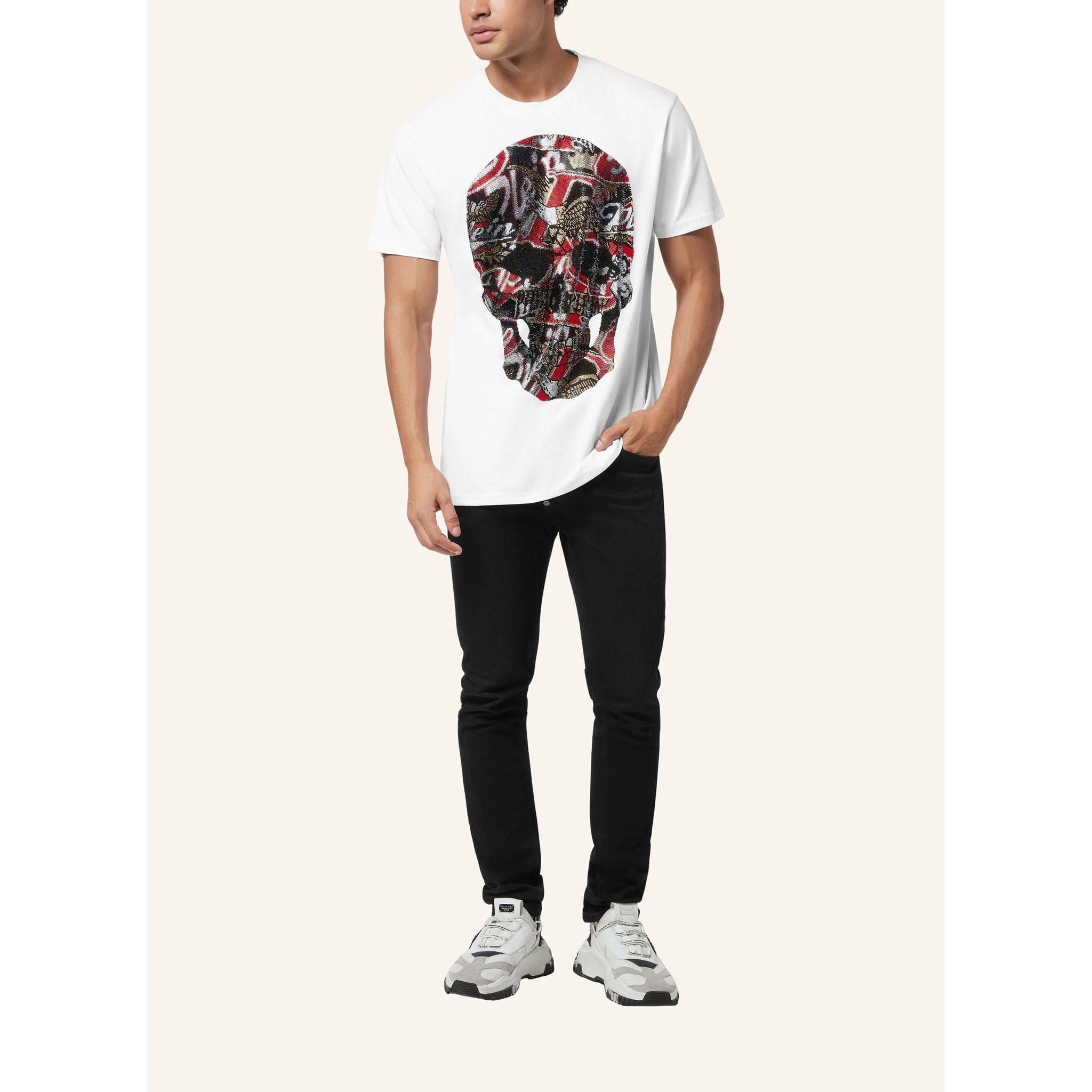 PHILIPP PLEIN Maglietta girocollo Ss SKULL