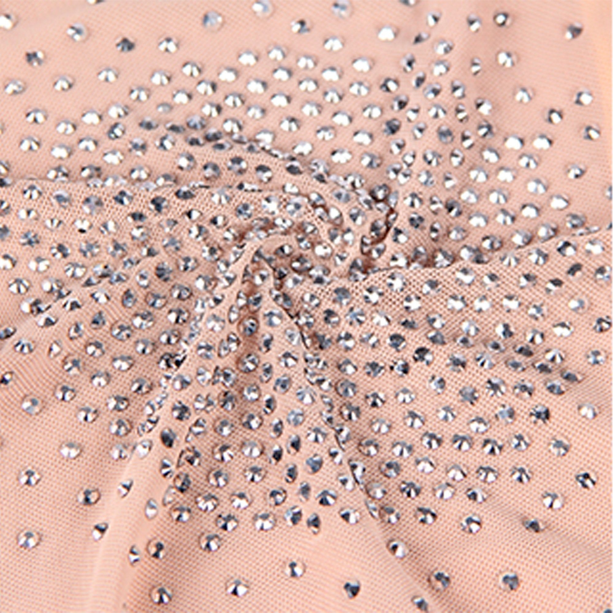 Teddy transparente de mujer efecto diamante