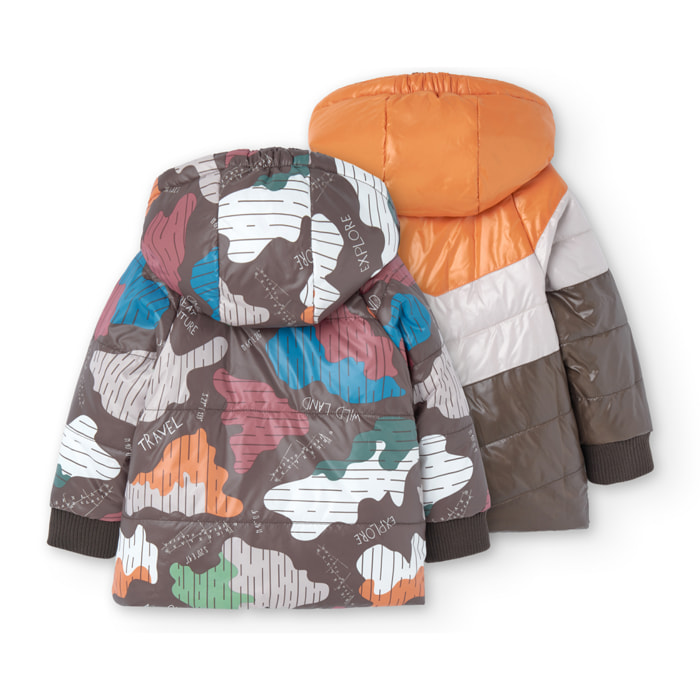 Parka reversible de bebé niño