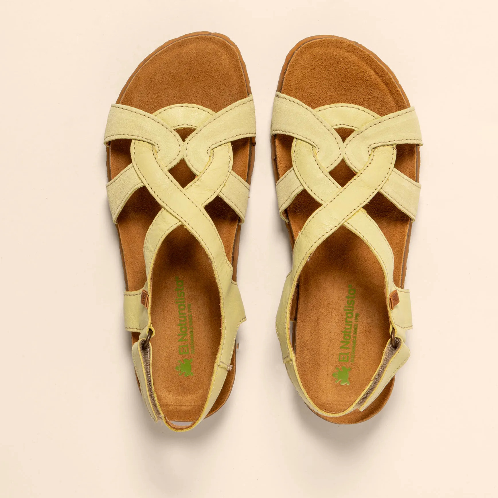 Sandalias N5819 SOFT NAPPA-SILK LIME /PANGLAO color Lime