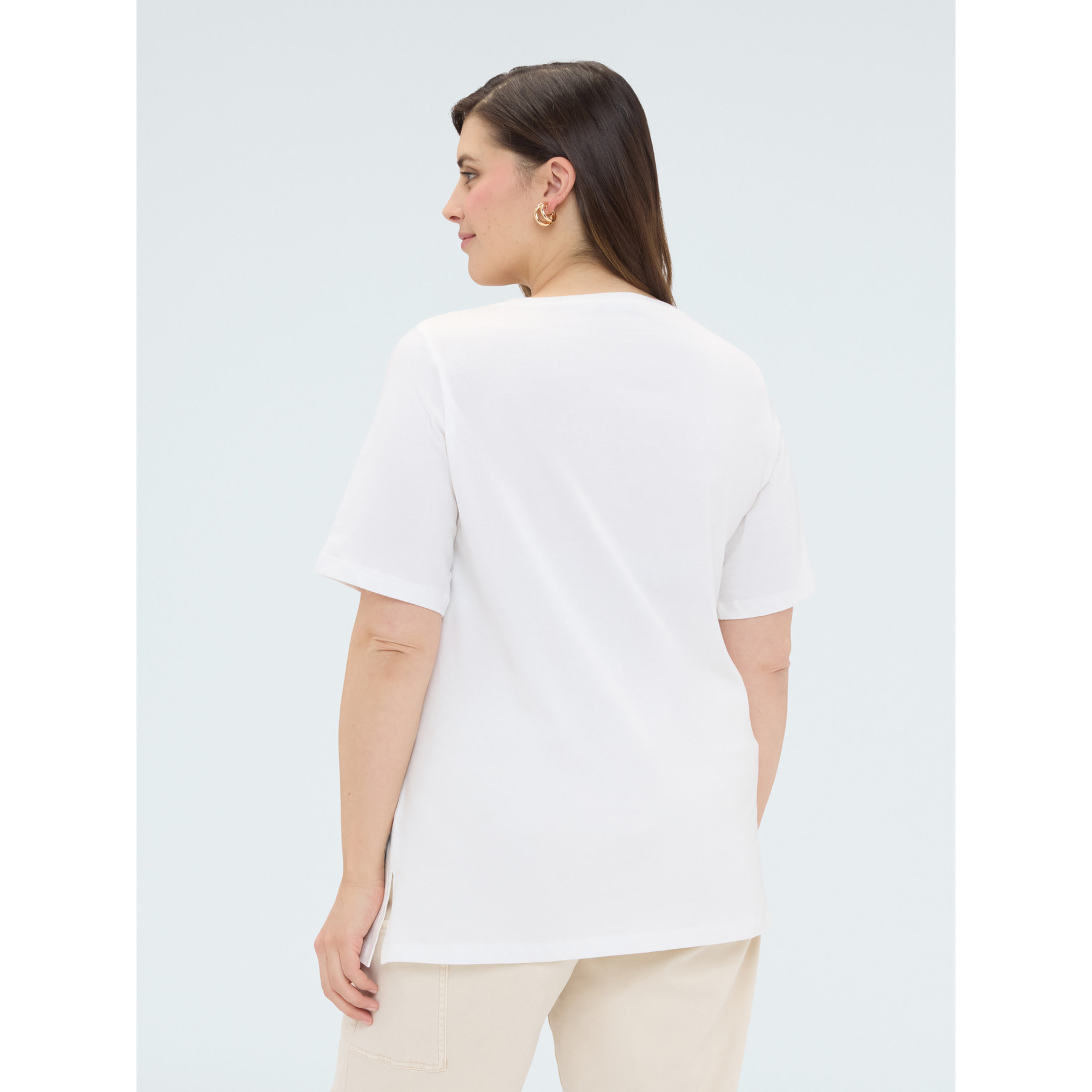 Fiorella Rubino - T-shirt in cotone con stampa floreale - Bianco