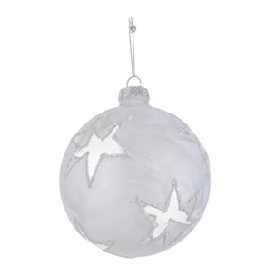 Sfera con Stelle - Pezzi 4 - Colore Trasparente - 10x10Hx10cm - Bianchi Dino