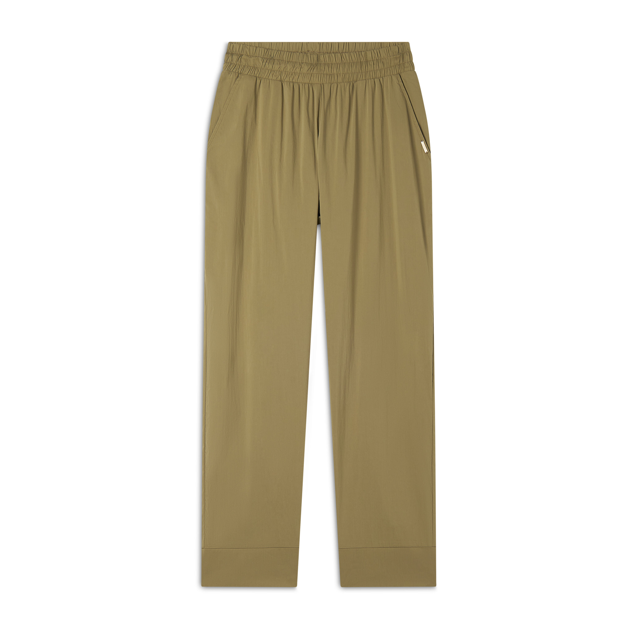 Pantaloni in popeline elasticizzato regular fit