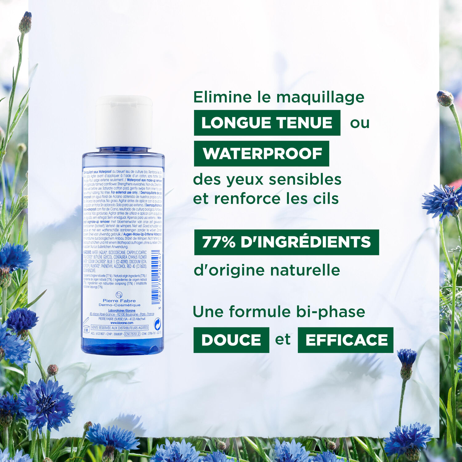 Bleuet Bio - Démaquillant Yeux waterproof - 100 ml