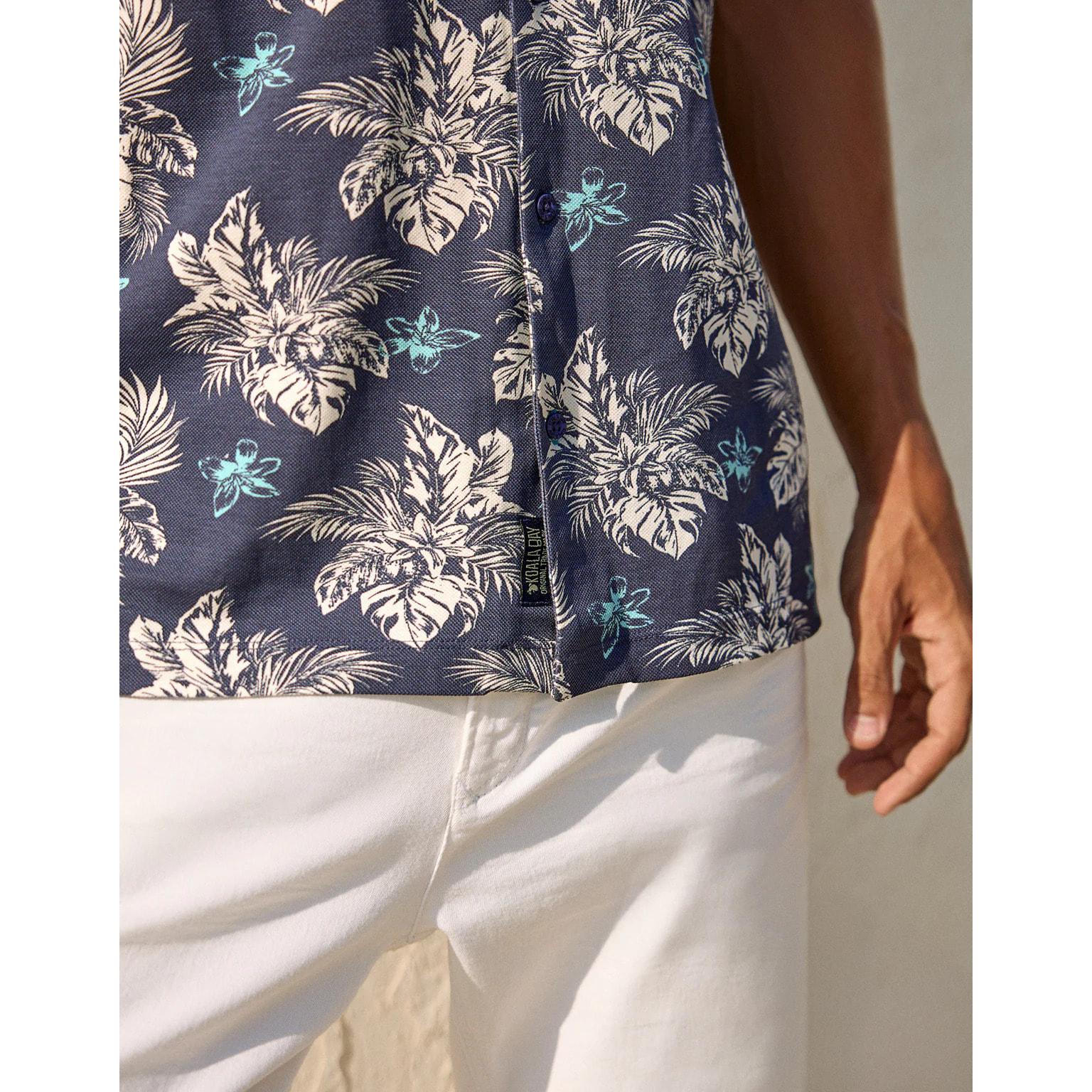 Camisa Manga Corta Azul Marino - Roundlip