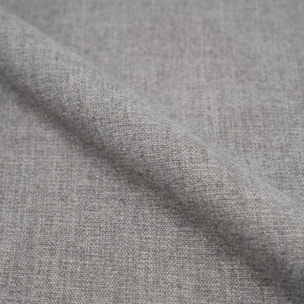 Chaise en tissu gris et bois noir - Coccinelle