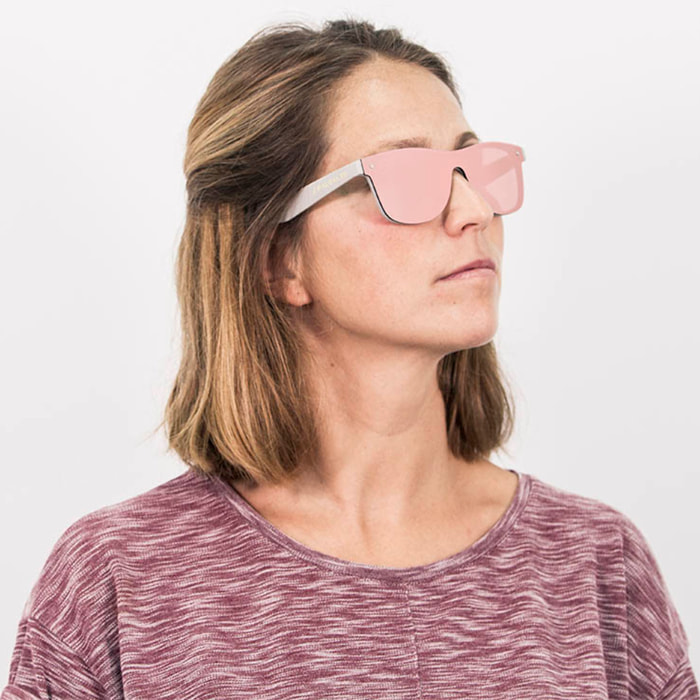 Gafas de sol PALO ALTO DALSTON - Gris sólido mate / Plana rosa revo