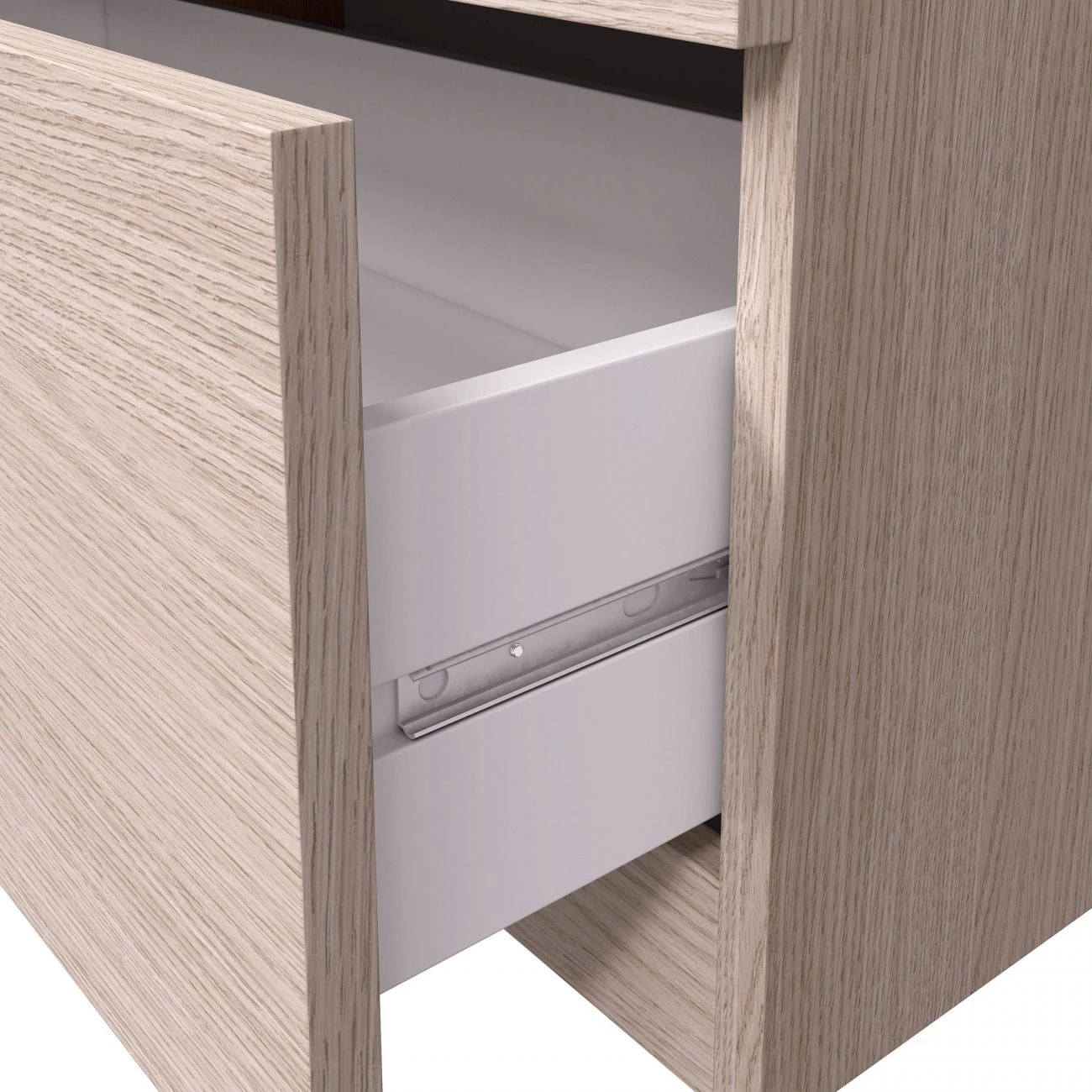 Cómoda de 3 cajones amplios y versátiles en roble 77x80 cm Andra Roble