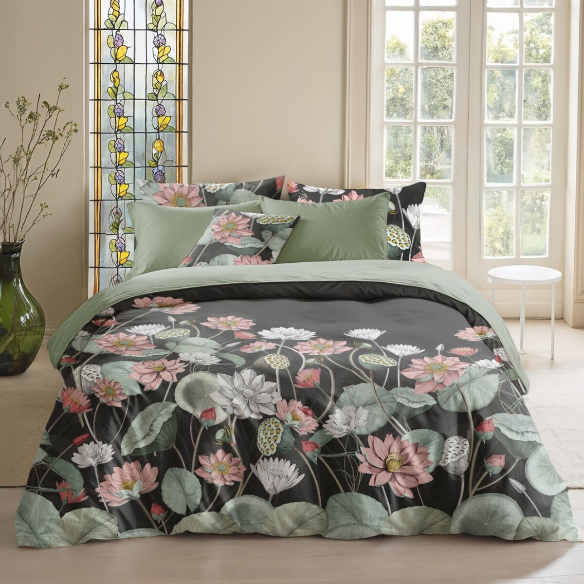 Funda nórdica ninfa negro