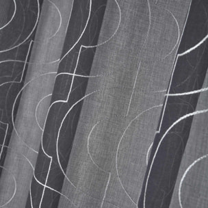 Voilage tamisant au style contemporain - Gris anthracite