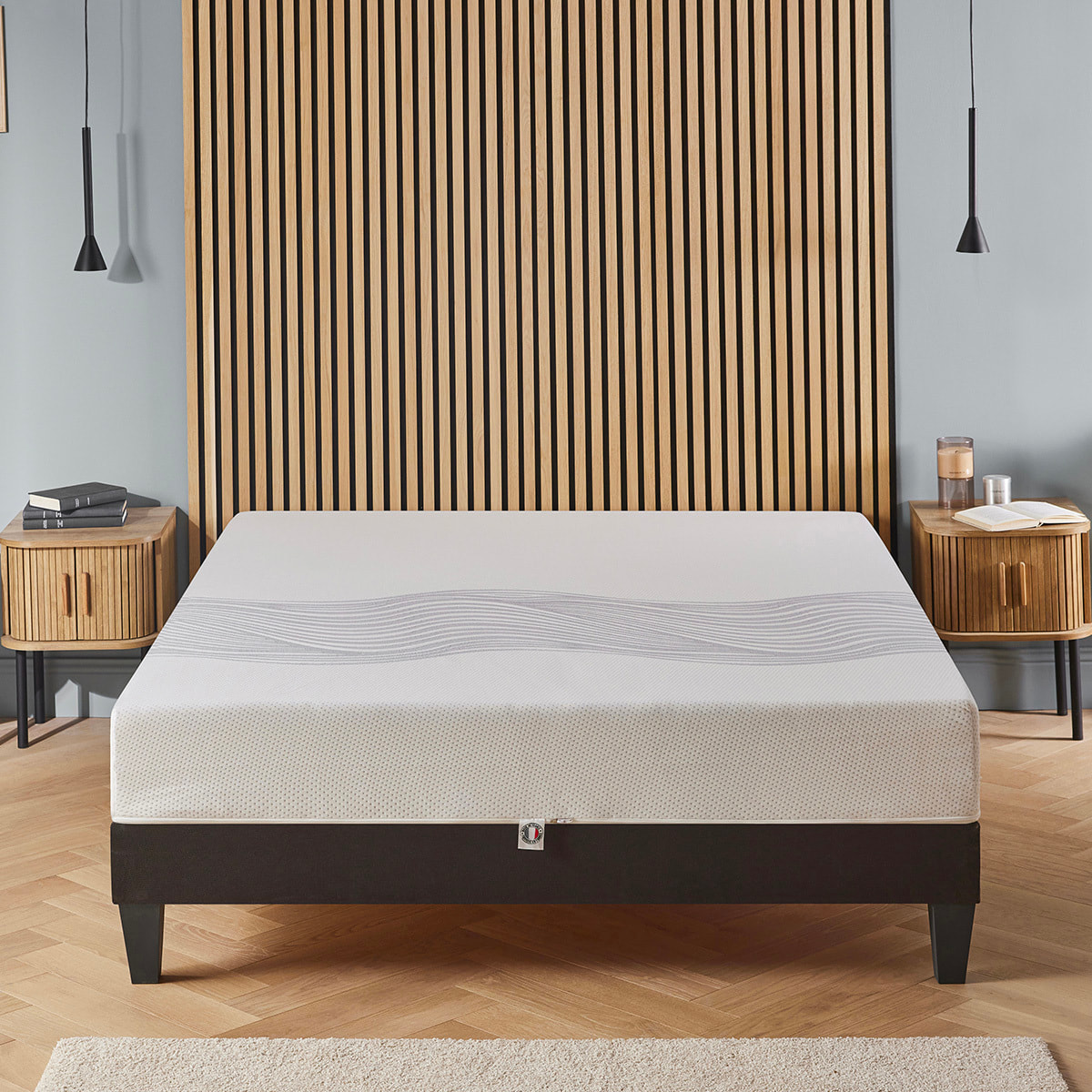 Matelas Sensitive, 21 cm, Mémoire de Forme, Soutien Ferme, Déhoussable, Fabrication Française