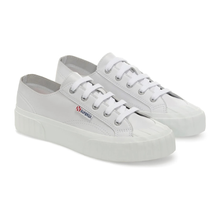 Sneakers Superga Uomo Donna Bianco 2630 STRIPE UNLINED NAPPA