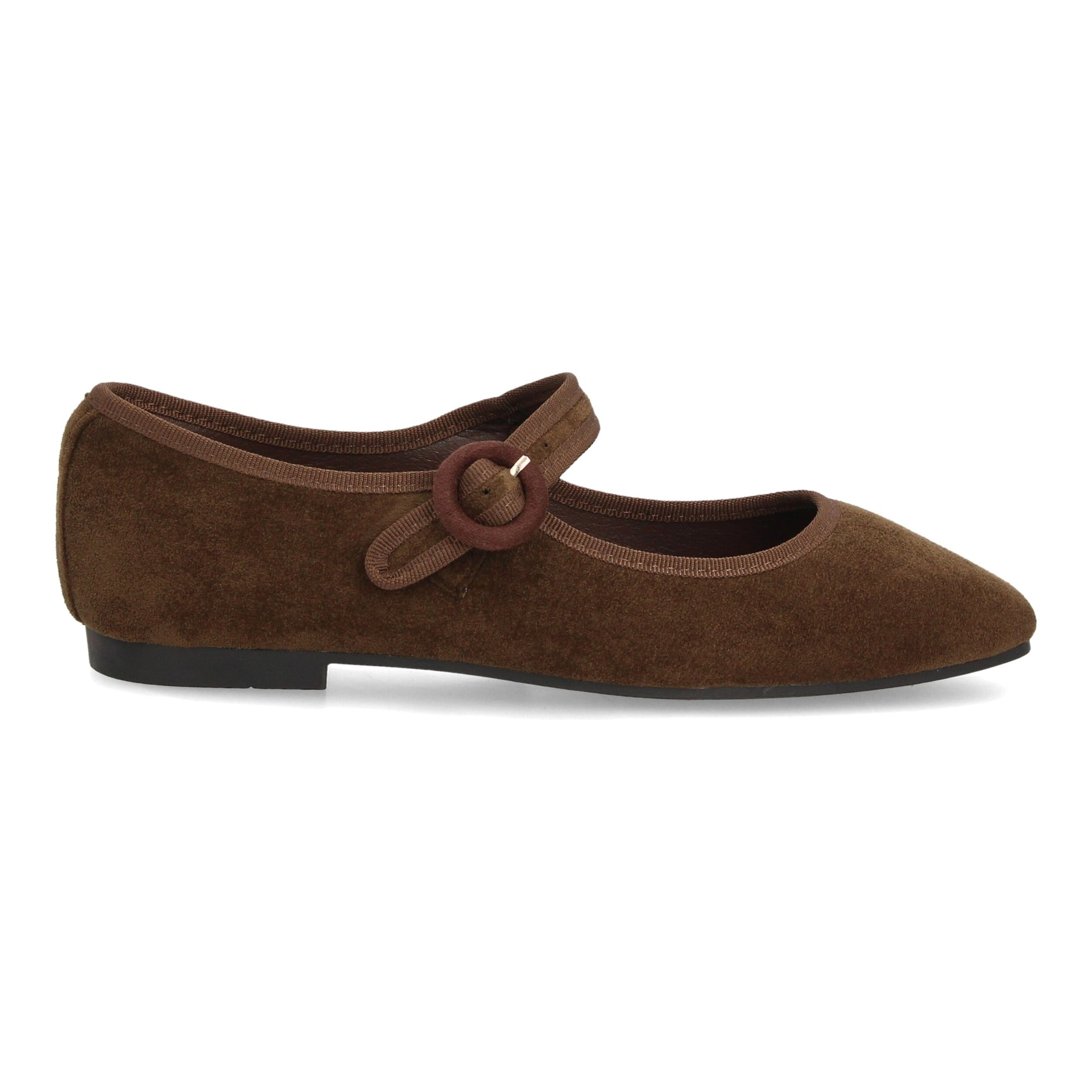 Bailarinas mujer con hebilla circular ajustable