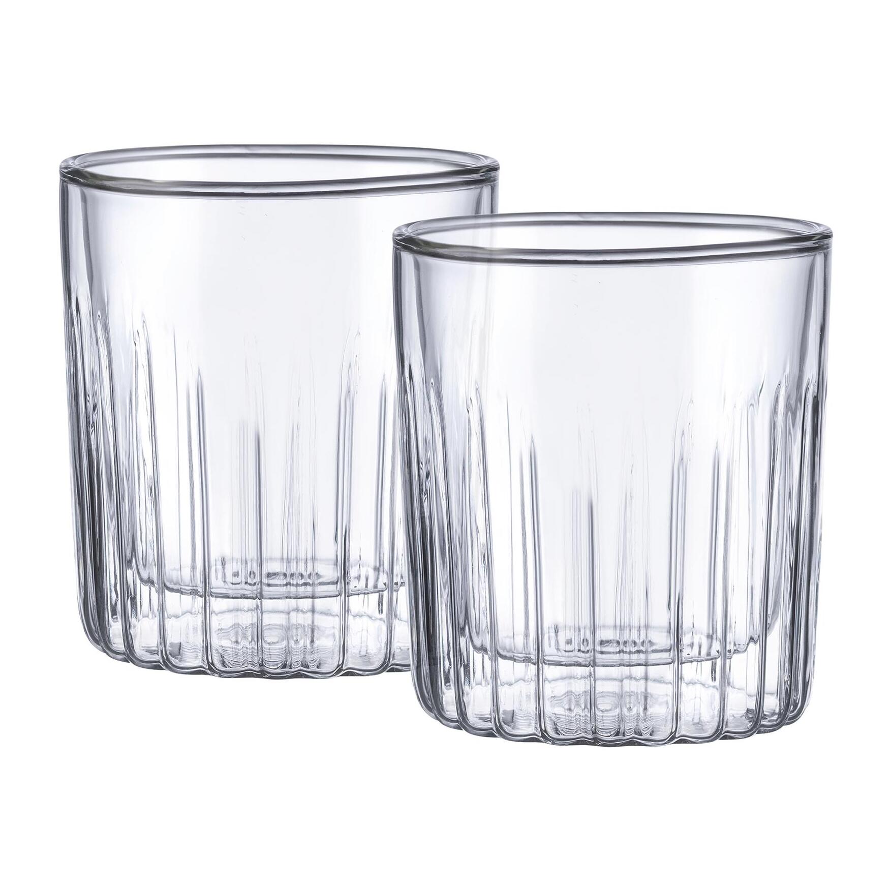 Set de 2 vasos 300ml mixology de doble pared en borosilicato masterpro