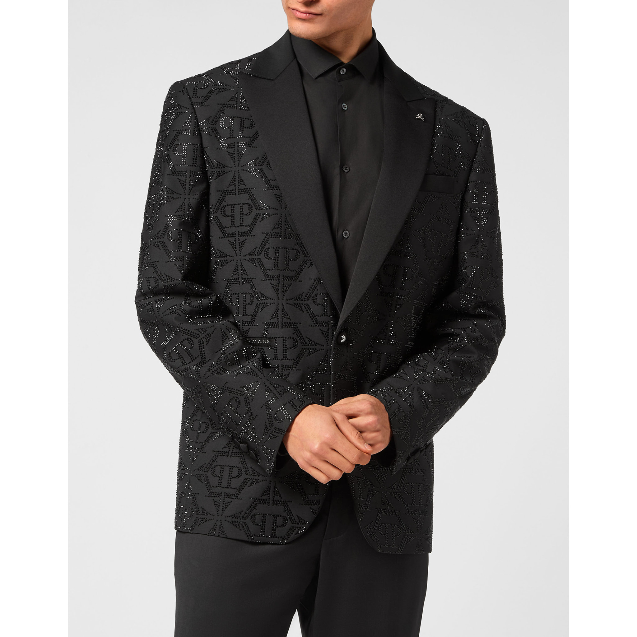 PHILIPP PLEIN Blazer de un botón Slim Fit HEXAGON