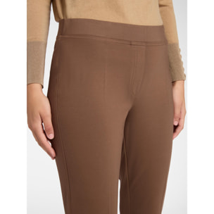 Elena Mirò - Pantaloni pull on in punto Milano - Marrone