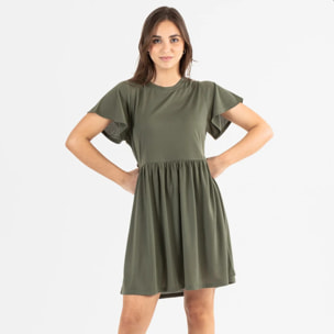 Camisón manga corta verde caceria
