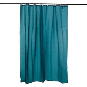 Rideau de douche 180x200cm Bleu pétrole Colorama