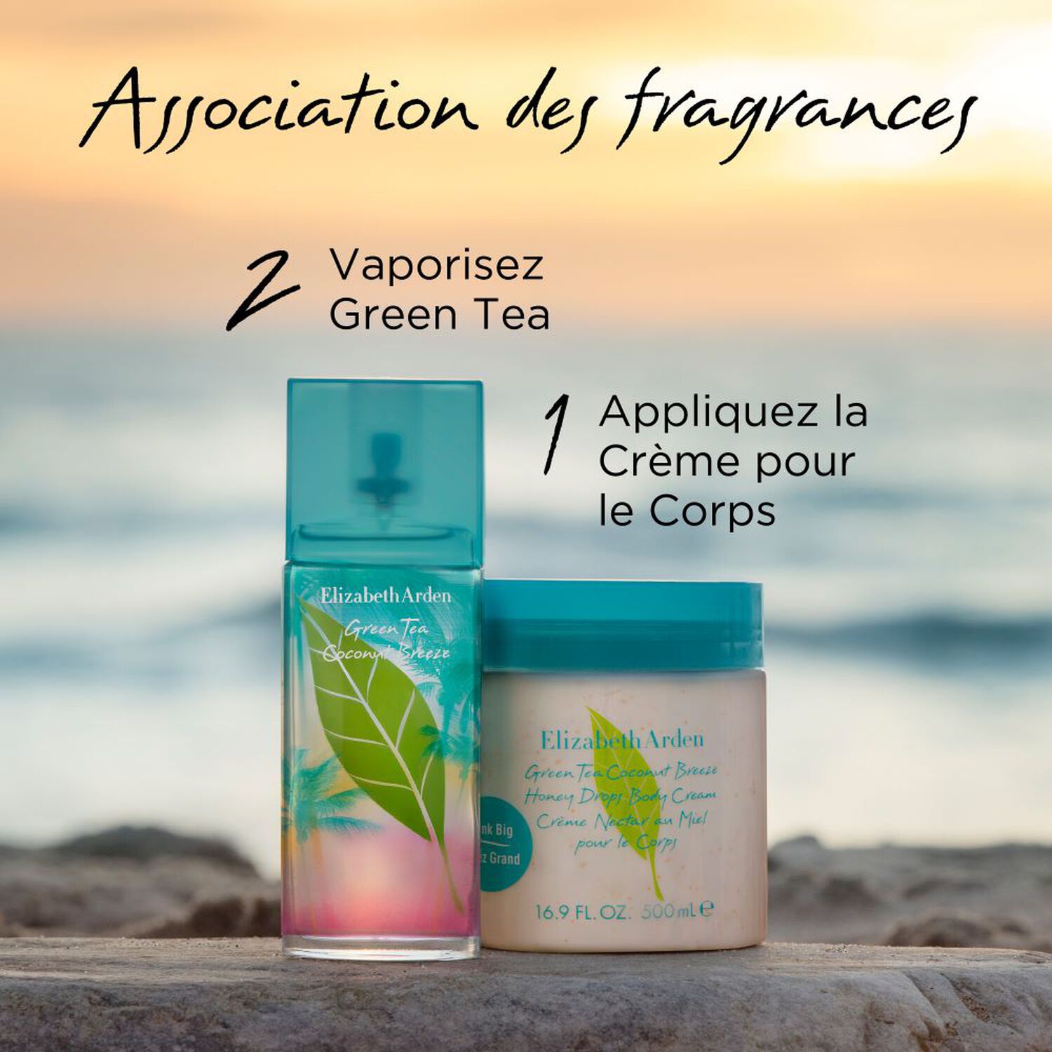 Green Tea Coconut Breeze  - Crème Nectar au Miel pour le Corps 500 g