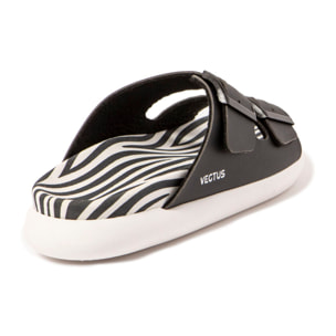 Chanclas para Mujer - VEGTUS Tanami Stripes White / Black