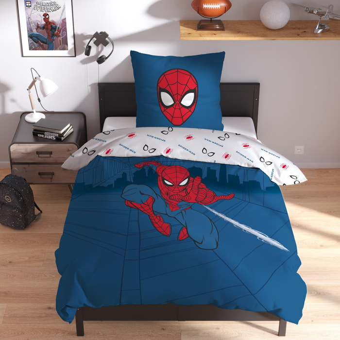 Parure de lit imprimée 100% coton, SPIDERMAN HOME BASIC